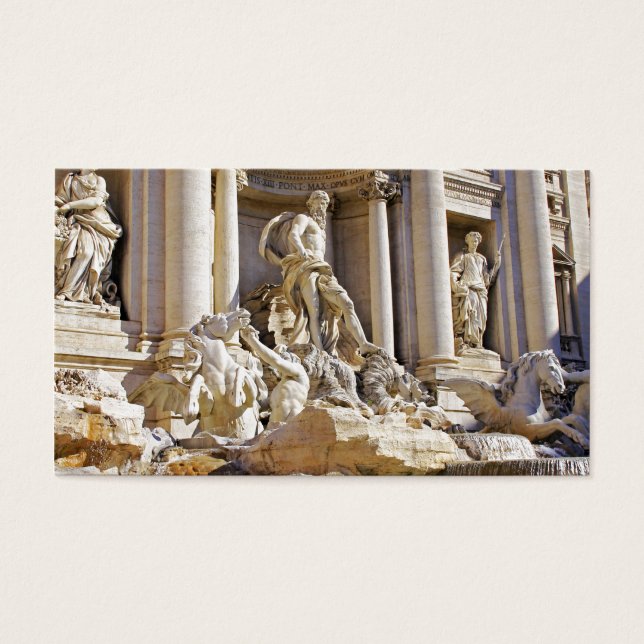 Trevi-fontänen Visitkort (Framsidan)