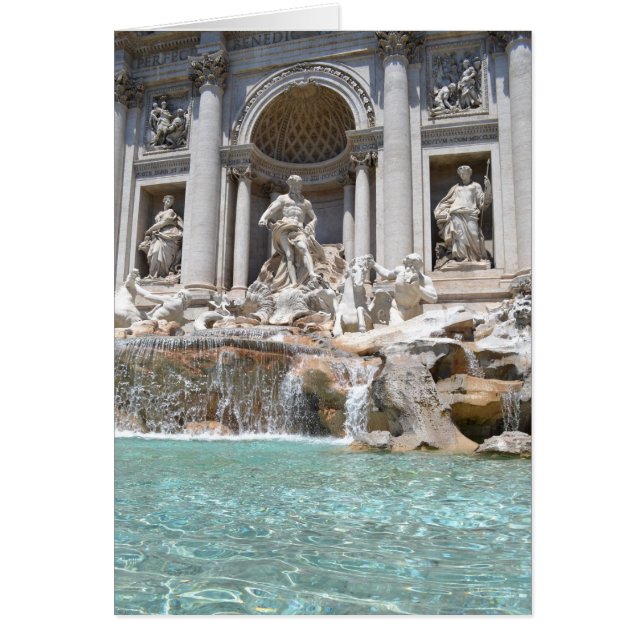Trevi Fountian-kort Hälsningskort (Framsidan)