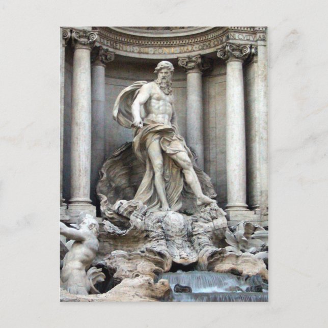 trevi statue vykort (Framsida)