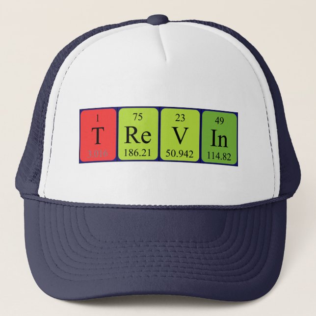 Trevin periodisk bord namn hat keps (Framsida)