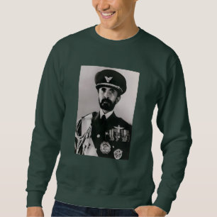 Trevink av Judah Selassie Rasta Lion Roots Lång Ärmad Tröja