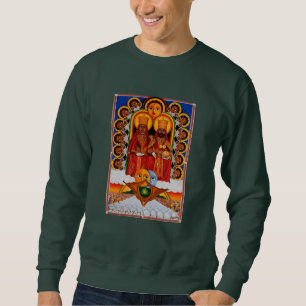 Trevinkor av Judah Selassie Rasta Lion Roots Lång Ärmad Tröja