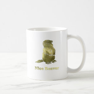 trevlig bäver kaffemugg