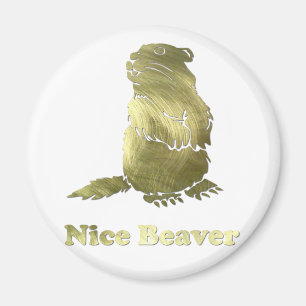 trevlig bäver magnet