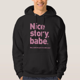 Trevlig berättelsebabeskjorta hoodie