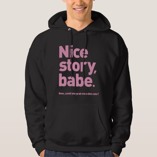 Trevlig berättelsebabeskjorta hoodie (Framsida)