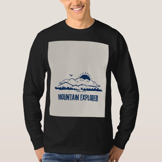 Trevlig bergsutforskare t shirt (Framsida)