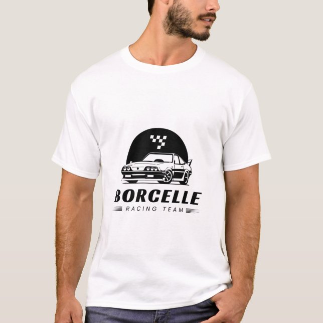 trevlig bil t shirt (Framsida)