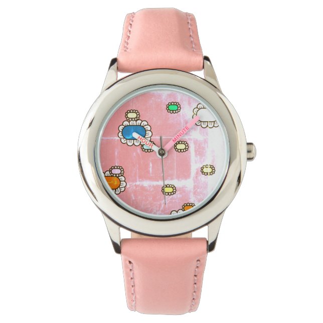 trevlig blomklocka armbandsur (Framsida)