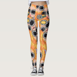 trevlig blondin tjej leggings