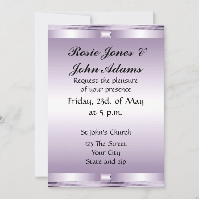 Trevlig bröllopsinbjudan inbjudningar (Framsida)