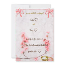 trevlig bröllopsinbjudan