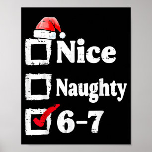 Trevlig Busig 6 7 Meme 67 Jul Six Seven Xmas Poster