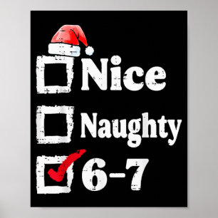 Trevlig Busig 6 7 Meme 67 Jul Six Seven Xmas Poster