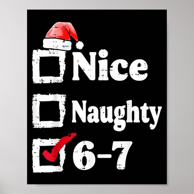 Trevlig Busig 6 7 Meme 67 Jul Six Seven Xmas  Poster (Framsidan)