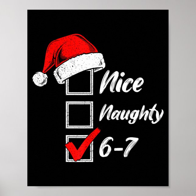 Trevlig Busig 6 7 Meme 6 7 Jul Six Seven Xmas Poster (Framsidan)