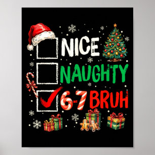 Trevlig Busig 6 7 Meme 6 7 Jul Six Seven Xmas Poster