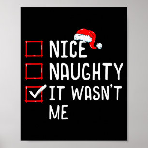 Trevlig Busig Det Var Inte Jag Julklappslista Poster