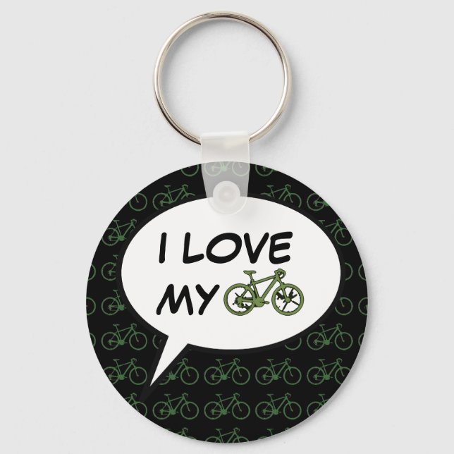 trevlig cykel. cykla. nyckelring (Framsida)