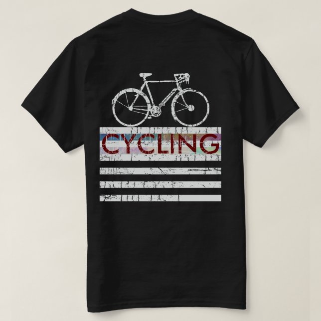 trevlig cykel. cykla. tee shirt (Design baksida)