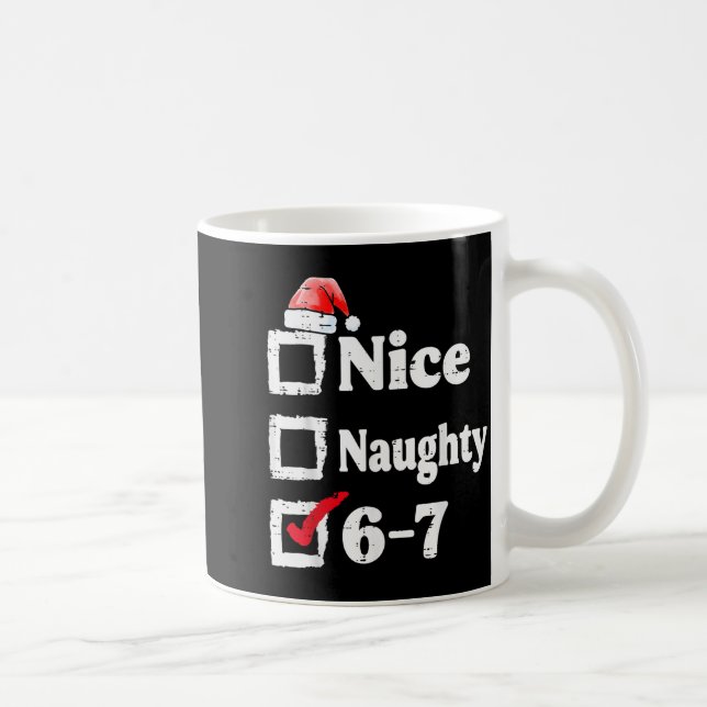 Trevlig Elak 6 7 Meme 67 Jul Six Seven Xmas  Kaffemugg (Höger)