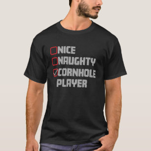 Trevlig Elak Cornhole Spelarlista Fula Julen T Shirt