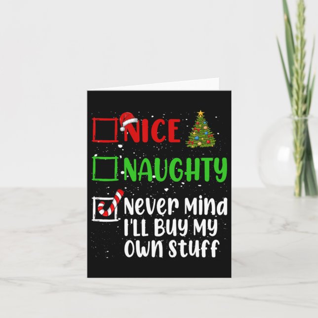 Trevlig Elak Glöm Det Jag Köper Egen Grejer Chris Kort (Framsida)