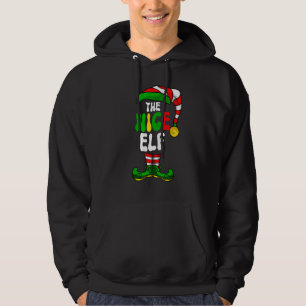 Trevlig Elf Pyjamas Matchande Grupp Jul Holiday G Hoodie