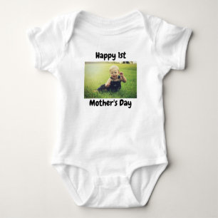 Trevlig första mors dag, anpassad bild t shirt