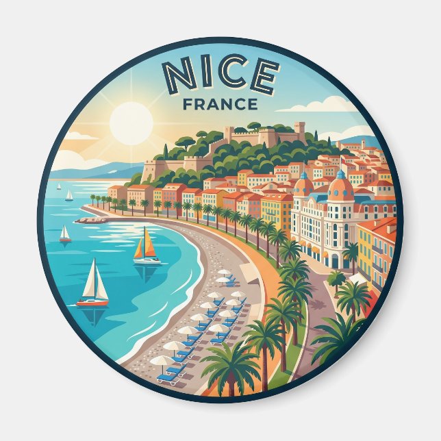 Trevlig France Magnet (Framsidan)