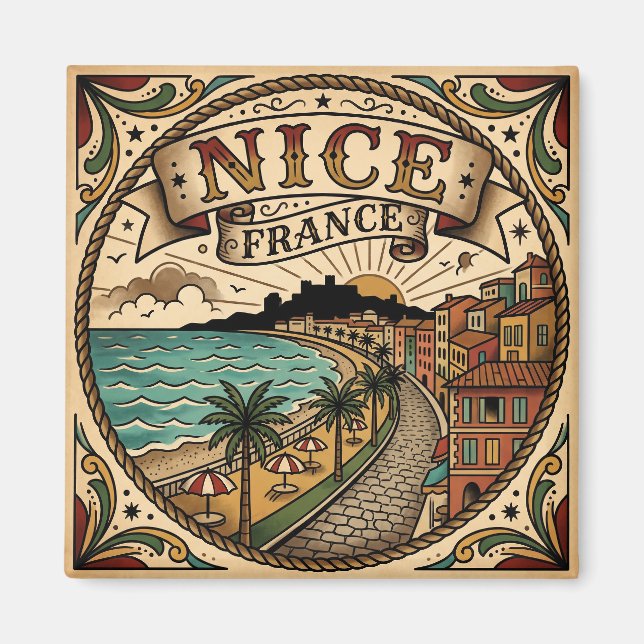 Trevlig France Magnet (Framsidan)