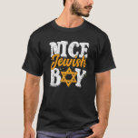 Trevlig judisk pojke Ugly Hanukkah Sweater Chanuka T Shirt<br><div class="desc">Snygg judisk pojke Ugly Hanukkah Sweater Chanukah Jewish.</div>