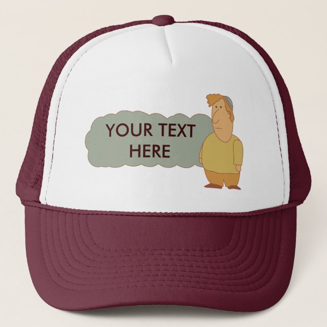 Trevlig judisk pojkeanpassadehatt truckerkeps (Framsida)