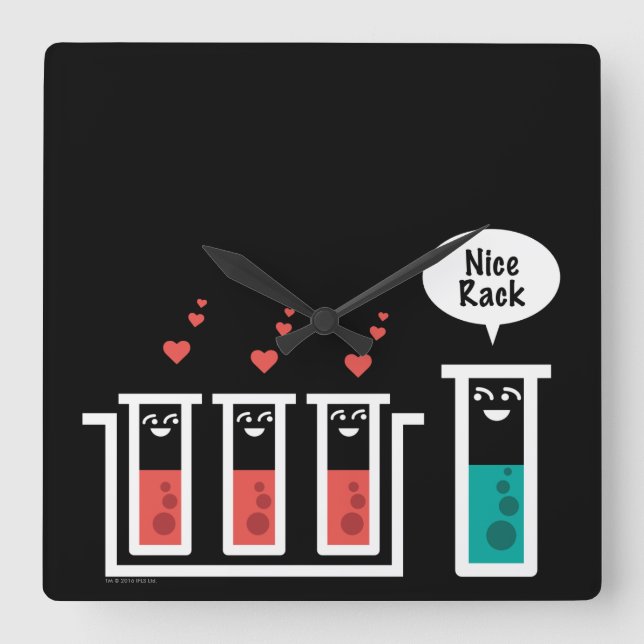 Trevlig kugge fyrkantig klocka (Framsida)