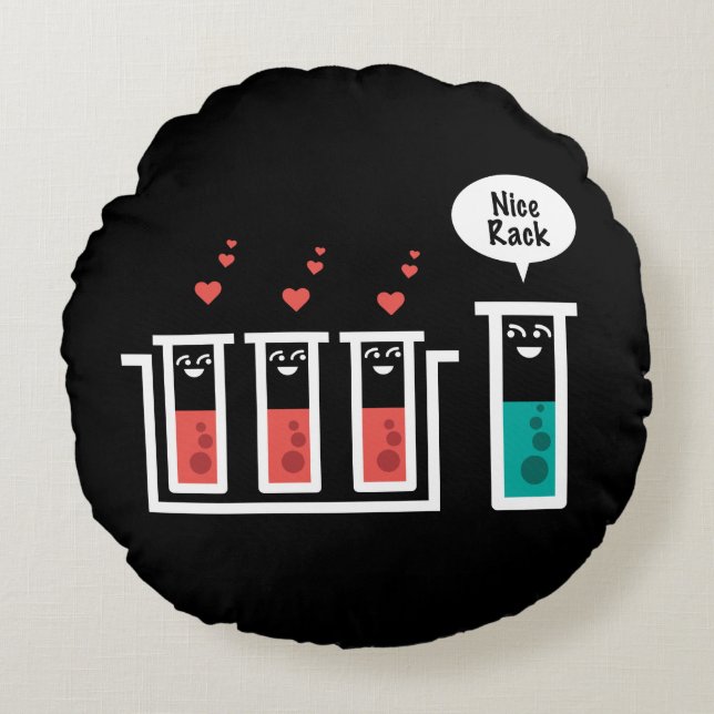 Trevlig kugge rund kudde (Framsidan)