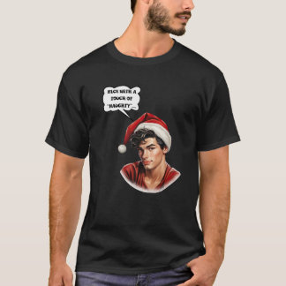Trevlig med en touch av naughty premium t shirt