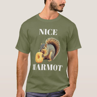 Trevlig murmeldjur t shirt