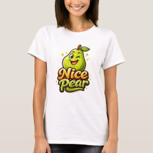 Trevlig Päron - Känner Frukt - Matgalna Vänner T Shirt