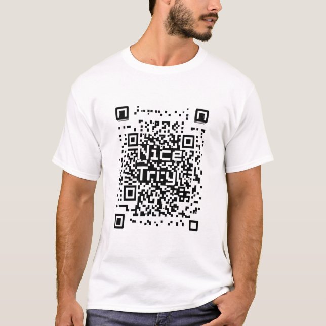 "TREVLIG RESA" QR-kod för T-shirt (Framsida)