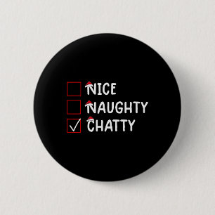 Trevlig, stygg, Chatty Cute-jul Knapp