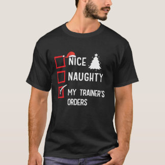 Trevlig Taskig Min Tränares Julbeställningslista T Shirt