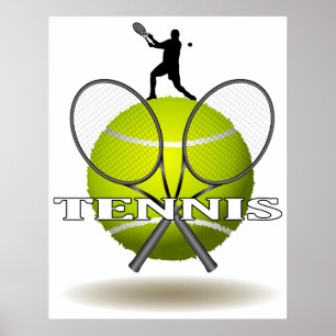 Trevlig tennisgradbeteckning poster