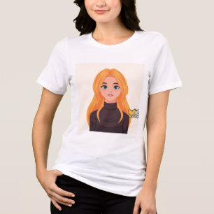 trevlig tjej & kattälskare design t-shirt