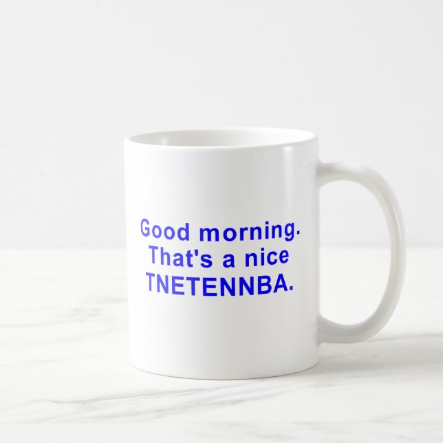 Trevlig tnetennba kaffemugg (Höger)