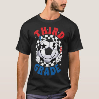 Trevlig Tredje Klass Lagfotboll Första Skoldagen T Shirt