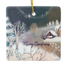 Trevlig vinter hem illustration Jul Holiday 