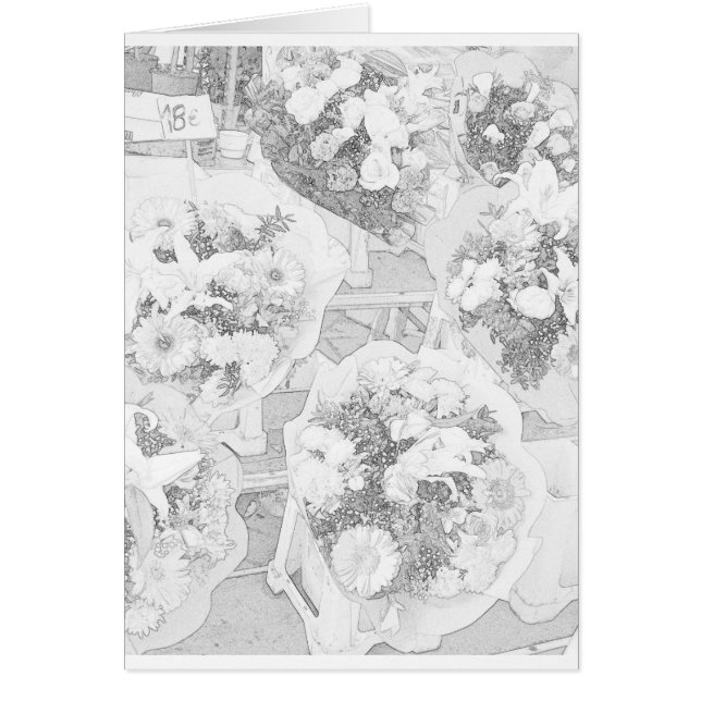 Trevliga frankrikebönder marknadsför hälsningskort (Framsidan)