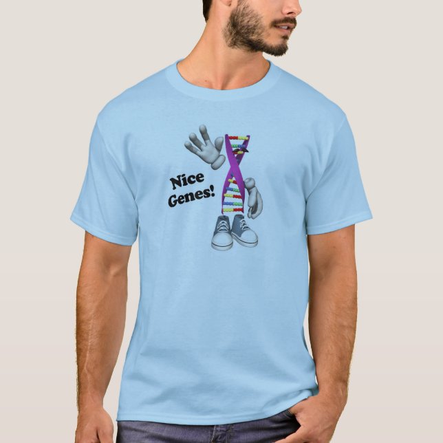 Trevliga gener Rollig DNA Tee Shirt (Framsida)