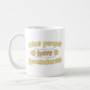 Trevliga människor har gränser kaffemugg