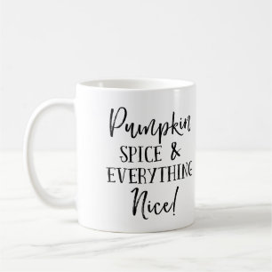 Trevliga pumpakrydda och allt kaffemugg
